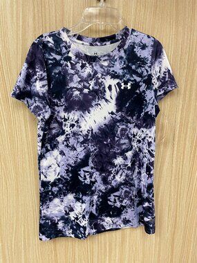 Under Armour Purple Tye Dye Print top size small